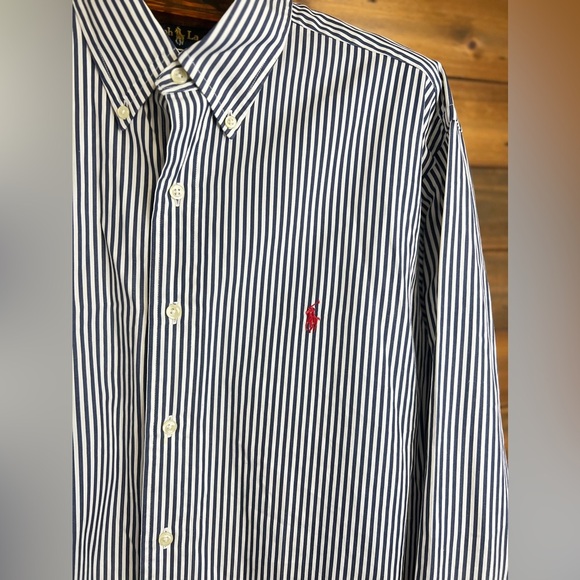 Ralph Lauren classic fit men’s button down collars  dress shirt size XL - Picture 2 of 6